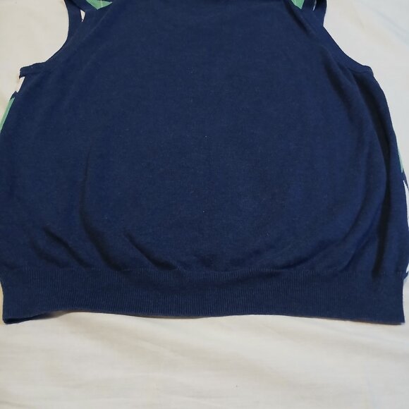 Brooks Brothers Men Arglye Vest 100% Cotton Vneck Size Large‎ - Picture 10 of 10